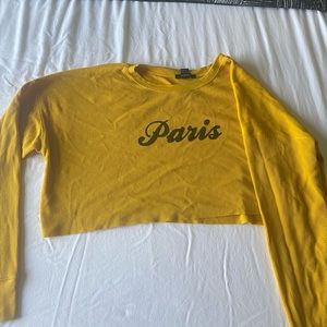 Long sleeve crop top